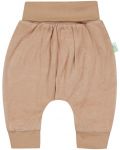 Pantaloni pentru bebeluşi Bio Baby - 62 cm, 3-4 luni, țesătură bej - 1t