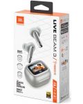 Căști wireless JBL - Live Beam 3, TWS, ANC, argintii - 5t