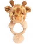 Zornaitoare pentru bebelusi Keel Toys Keeleco - Girafa, inel, 14 cm - 1t