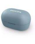 Casti wireless cu microfon Philips - TAT2205, TWS, albastre - 5t