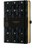 Бележник Castelli Copper & Gold - Weaving Gold, 9 x 14 cm, linii - 1t