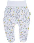 Pantaloni cu botoşei Bio Baby - 86 cm, 12-18 luni, multicolor - 1t