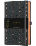 Бележник Castelli Copper & Gold - Rice Grain Copper, 9 x 14 cm, linii - 1t