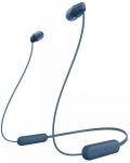 Casti wireless Sony - WI-C100, albastre - 1t