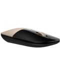 Mouse HP - Z3700, optic, wireless, auriu/negru - 3t
