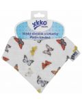 Bandana pentru bebelusi din bumbac organic Xkko - Butterflies - 2t