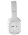 Casti wireless cu microfon Tellur - Pulse, albe - 4t