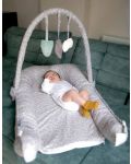 Cuib de bebeluși cu jucării BabyJem - Grey - 2t