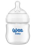 Sticlă pentru bebelușе Wee Baby - Natural, 125 ml - 1t