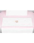 Set de lenjerie de pat pentru pătuț mini din 5 piese KikkaBoo - Dream Big, roz - 2t
