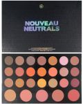 BH Cosmetics - Paletă de farduri și fard de obraz Neutral Nouveau, 26 culori - 1t