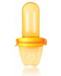 Tetina pentru hrana Kidsme - Squeezer, 4 l+, orange and yellow - 1t