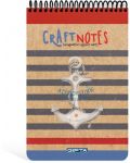 Carnet А5 Gipta Craft Notes - Cu spirala, 100 file, sortiment - 2t