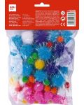 Pompoane colorate strălucitoare Apli Kids - 80 de bucăți - 2t