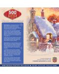 Puzzle starlucitor Master Pieces de 500 piese - Snowman cottage - 3t