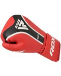 Mănuși de box RDX - Aura Plus T-17 , roșu/negru - 4t