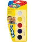 Vopsele de pictat pe fata  Colorino Kids - 5 culori - 1t