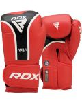 Mănuși de box RDX - Aura Plus T-17 , roșu/negru - 1t