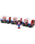 Set de joaca din lemn Brio World - Metrou-tren, 2 vagoane si figurine - 1t