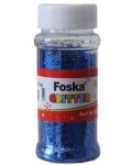 Sclipici Foska - 60 gr, albastru - 1t