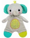 Jucărie de jucărie Bright Starts - Snuggle & Teethe - Elefant - 1t