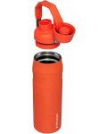 Stică de apă Stanley The Aerolight - IceFlow Fast Flow, 600 ml, portocalie - 3t