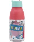 Sticlă din tritan Stor Minnie Mouse - 420 ml, deschidere dubla - 2t