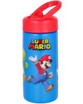 Sticlă cu paie Super Mario - 410 ml - 1t