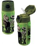 Sticlă de apă Graffiti T-Rex - Със сламка, 500 ml - 1t