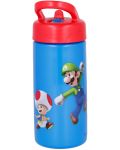 Sticlă cu paie Super Mario - 410 ml - 2t