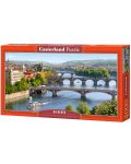 Puzzle panoramic Castorland de 4000 piese -Poduri in Valtava, Praga - 1t
