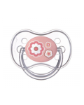 Suzetă de silicon Canpol Newborn Baby, în formă de cireș, 6-18 luni, roz - 1t