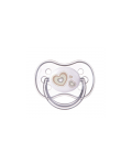 Suzetă de silicon Canpol Newborn Baby, în formă de cireș, 6-18 luni, albă - 1t