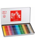 Creioane acuarele colorate Caran d'Ache Prismalo – 40 de culori - 2t