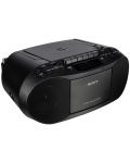 CD player Sony CFD-S70 CD/Cassette player With Radio, black - 2t