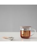 Ceașcă de ceai cu strecurătoare Viva Scandinavia - Minima, 400 ml, cu capac maro - 7t