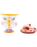 Pahar 3D ABYstyle Disney: The Beauty & the Beast - Chip with bubbles, 350 ml - 4t