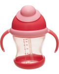 Cana cu pai si manere Wee Baby - Red, 200 ml - 3t