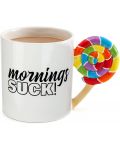 Cana 3D Big Mouth Humor: Mornings - Mornings Suck, 550 ml - 1t