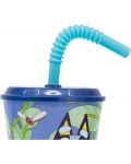 Pahar cu pai Stor Bluey - 430 ml  - 2t