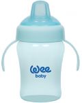 Cupa cu manere Wee Baby Colorful, 240 ml, albastru - 1t