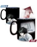 Cana cu efect termic ABYstyle Animation: Death Note - Kira & L, 460 ml	 - 2t