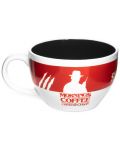 Cupă 3D Pyramid Television: Stranger Things - Mornings are for Coffee - 2t