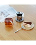 Ceașcă de ceai cu strecurătoare Viva Scandinavia - Minima, 400 ml, cu capac gri - 7t