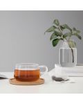 Ceașcă de ceai cu farfurioară Viva Scandinavia - Classic, 250 ml, bambus și sticlă - 5t