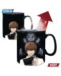 Cana cu efect termic ABYstyle Animation: Death Note - Kira & L, 460 ml	 - 3t