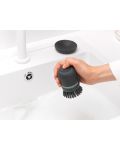 Perie cu dozator pentru detergent de vase Brabantia - SinkSide Dark Grey - 7t