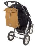 Geantă pentru cărucior de copii cu accesorii Lassig - Rolltop, Curry - 5t