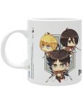 Cană ABYstyle Animation: Attack on Titan - Chibi Trio - 2t