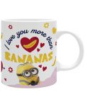Cană The Good Gift Animation: Minions - I love you more than bananas - 1t